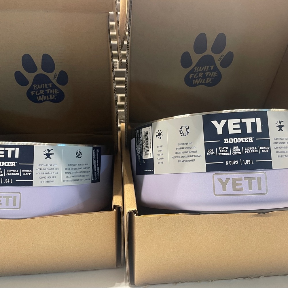 NEW YETI Boomer Dog Bowls in Cosmic Lilac